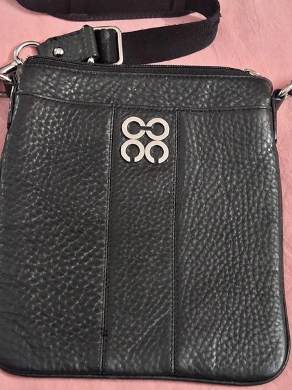 COACH Julia Swingpack Crossbody Black Leather Bag